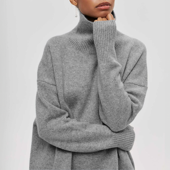 Amelia | Pull à col roulé en tricot élégant 
