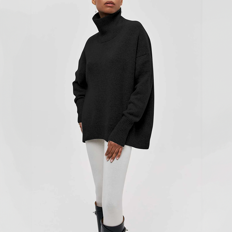 Amelia | Pull à col roulé en tricot élégant 
