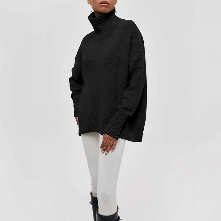 Amelia | Pull à col roulé en tricot élégant 