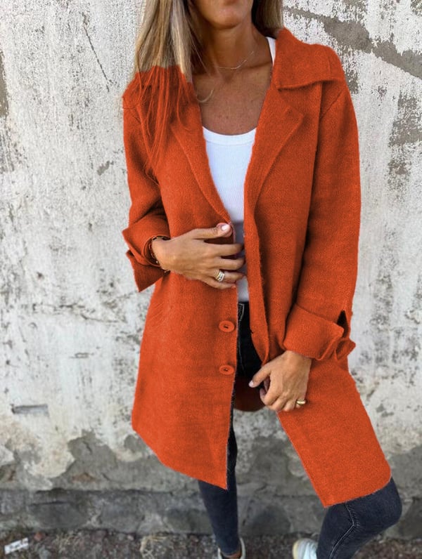 Teni™ | Manteau long décontracté élégant avec poches pratiques 