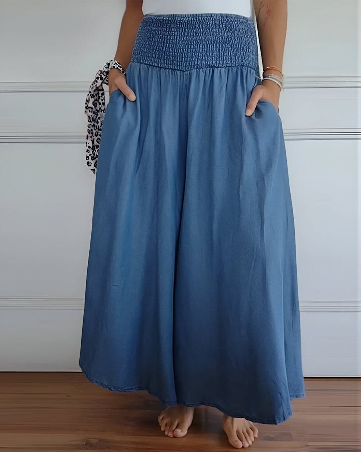 Pantalons jupe confortables avec taille élastique 