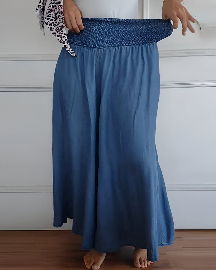Pantalons jupe confortables avec taille élastique 