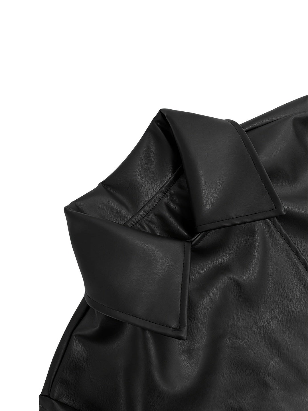 Thryvion™ | Élégant long manteau en cuir 