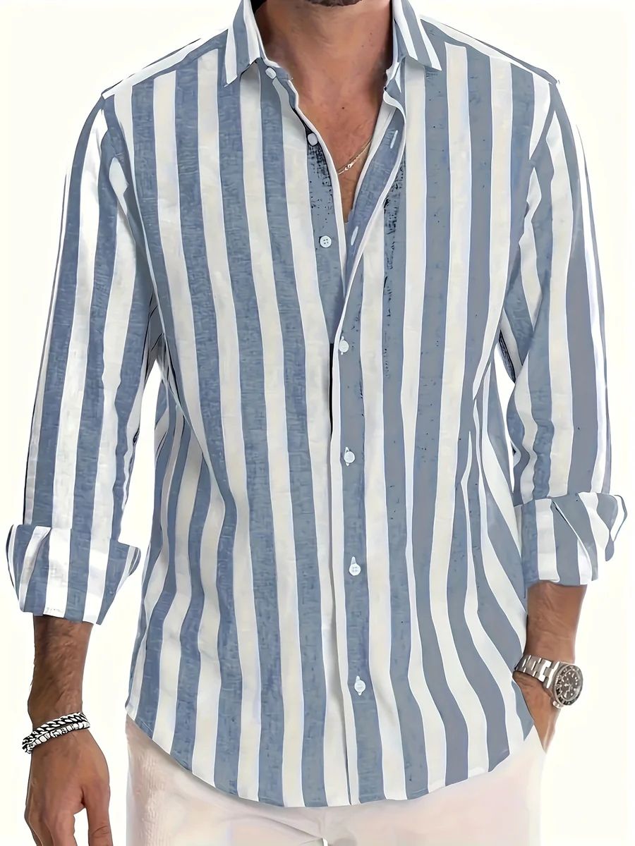 Chemise d'été rayée 