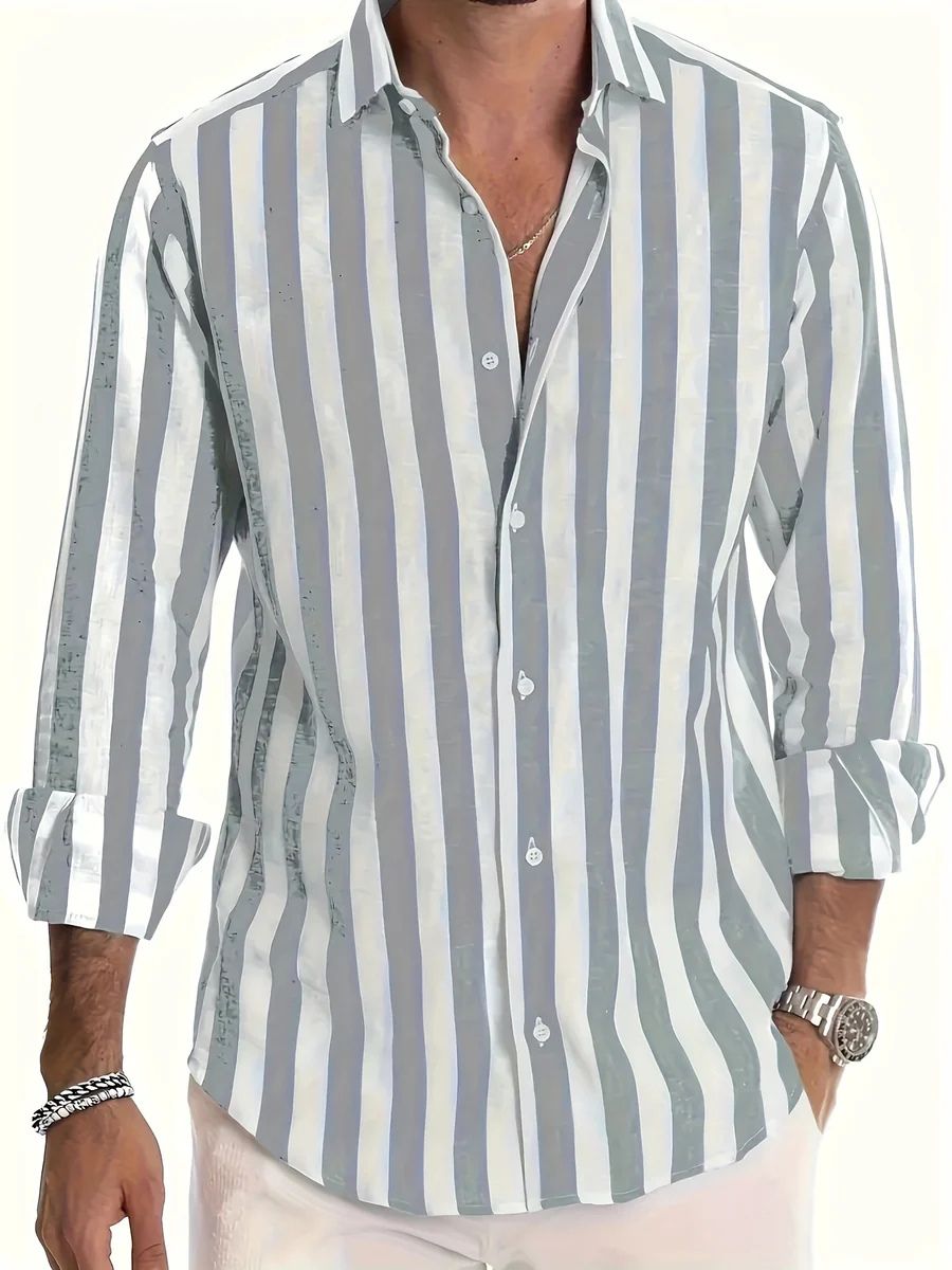 Chemise d'été rayée 