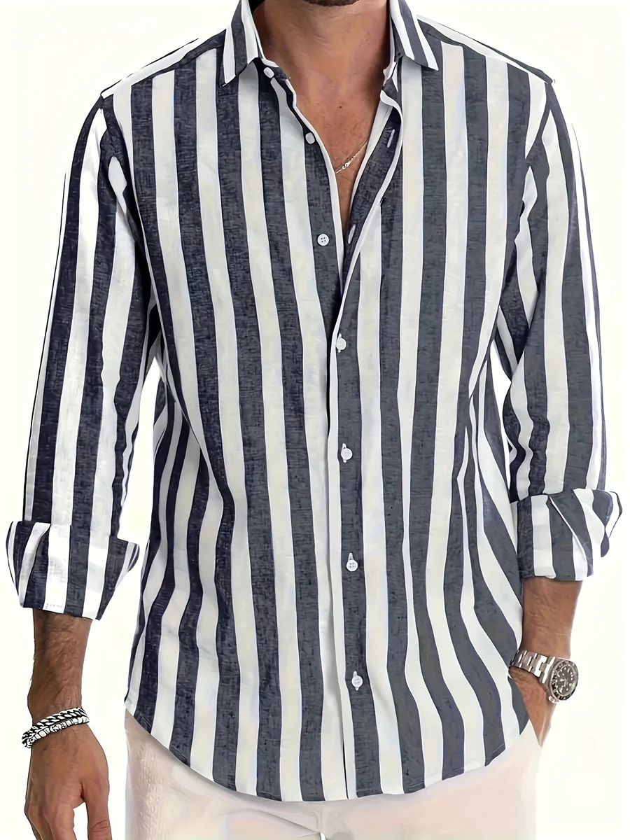 Chemise d'été rayée 