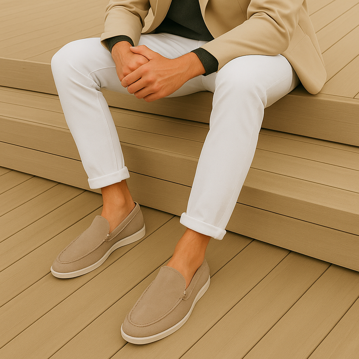 Mocassins en daim élégants 
