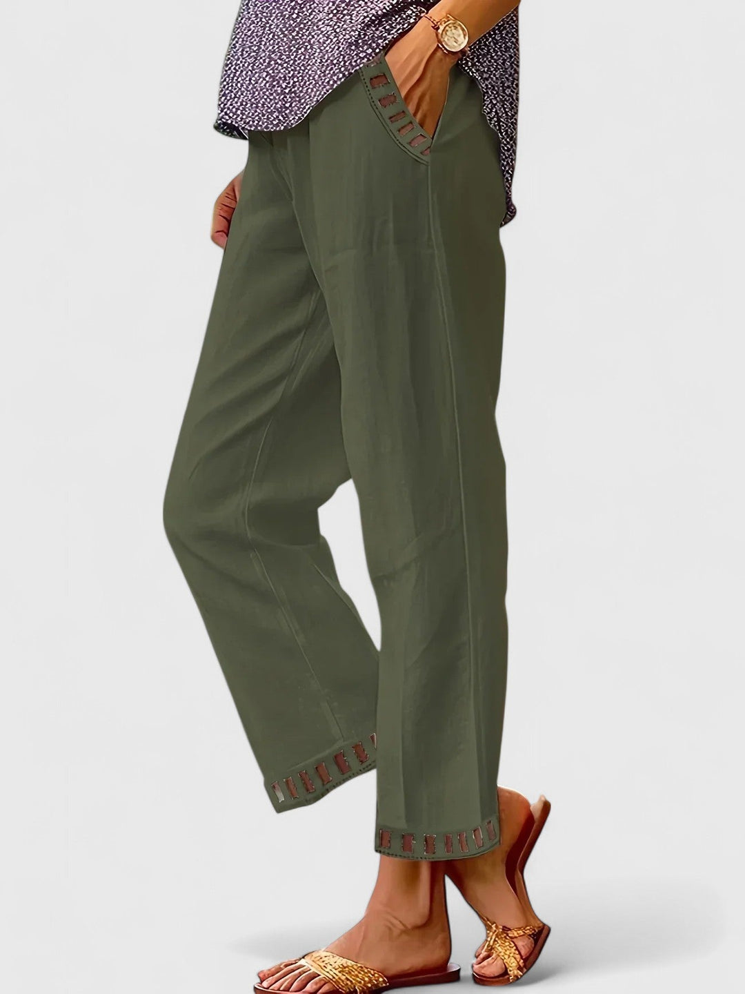 Pantalon en lin raffiné et léger 