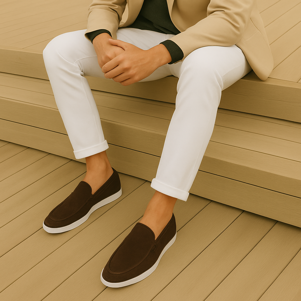 Mocassins en daim élégants 