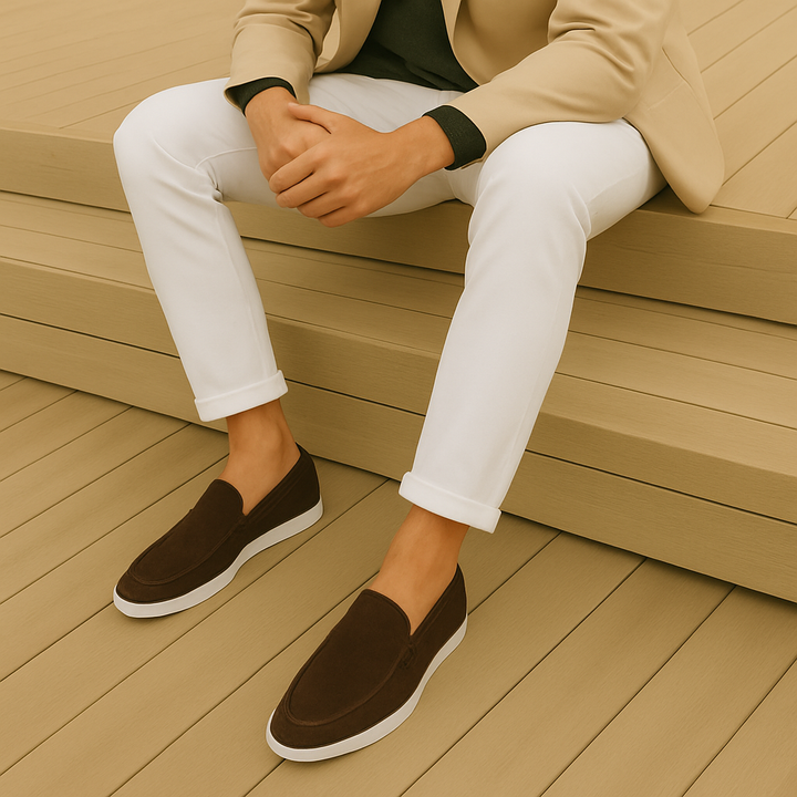 Mocassins en daim élégants 
