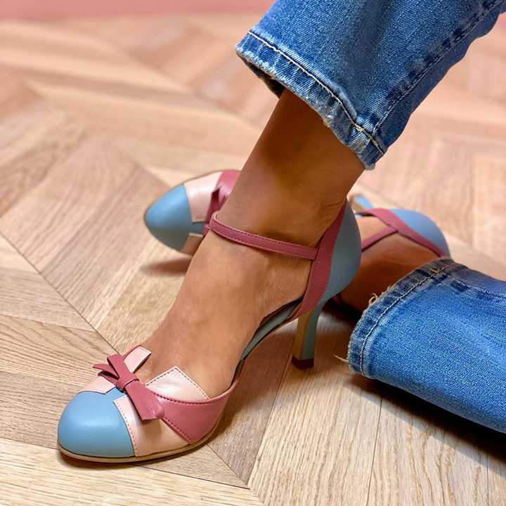 Arabella™ | Colorful Bow-Accented Round Toe Sandals