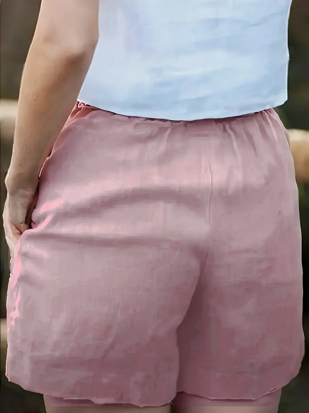 Shorts d'été décontractés avec poches pour femmes 