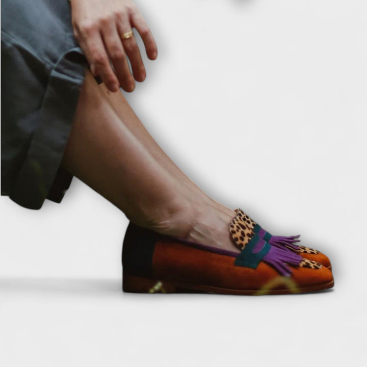 Beatrice™ | Leopard Print Brown Loafers