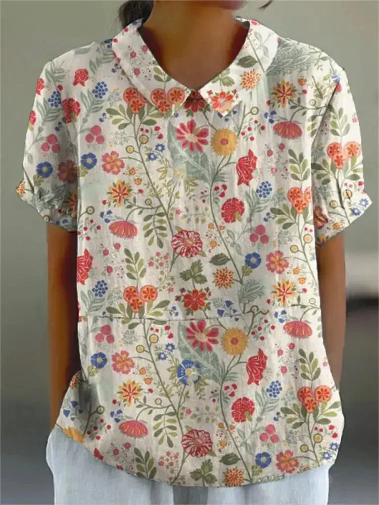 Sofia - Chemise Florale Élégante 