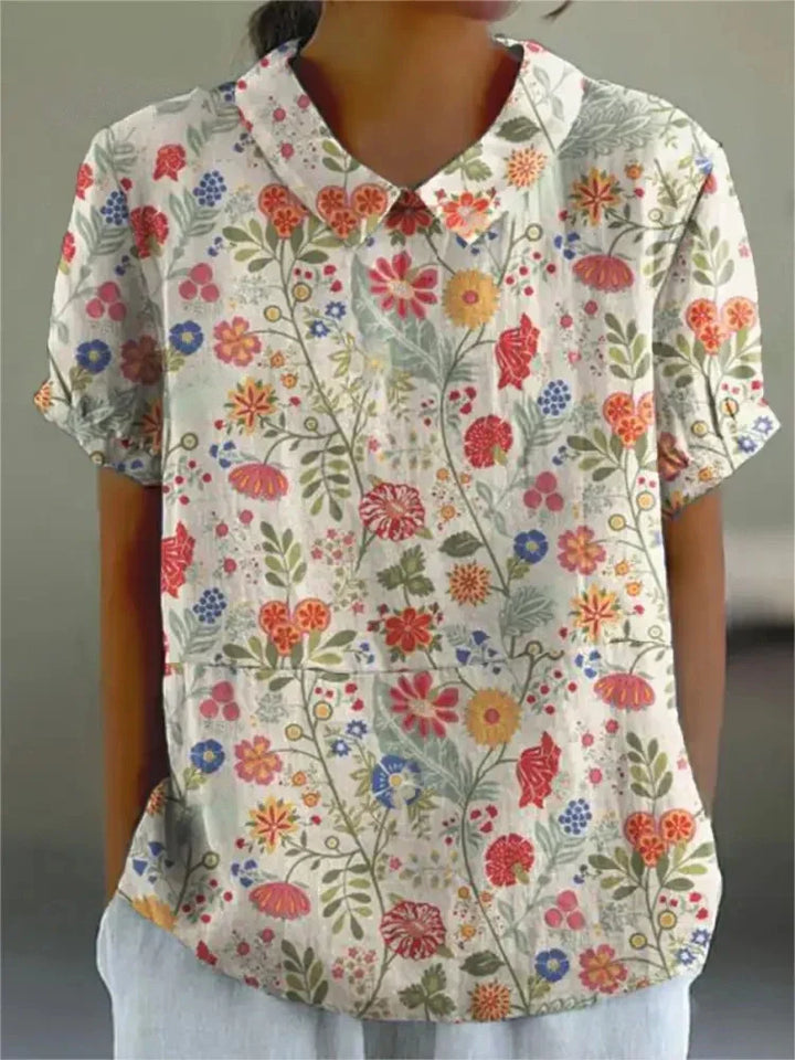 Sofia - Chemise Florale Élégante 