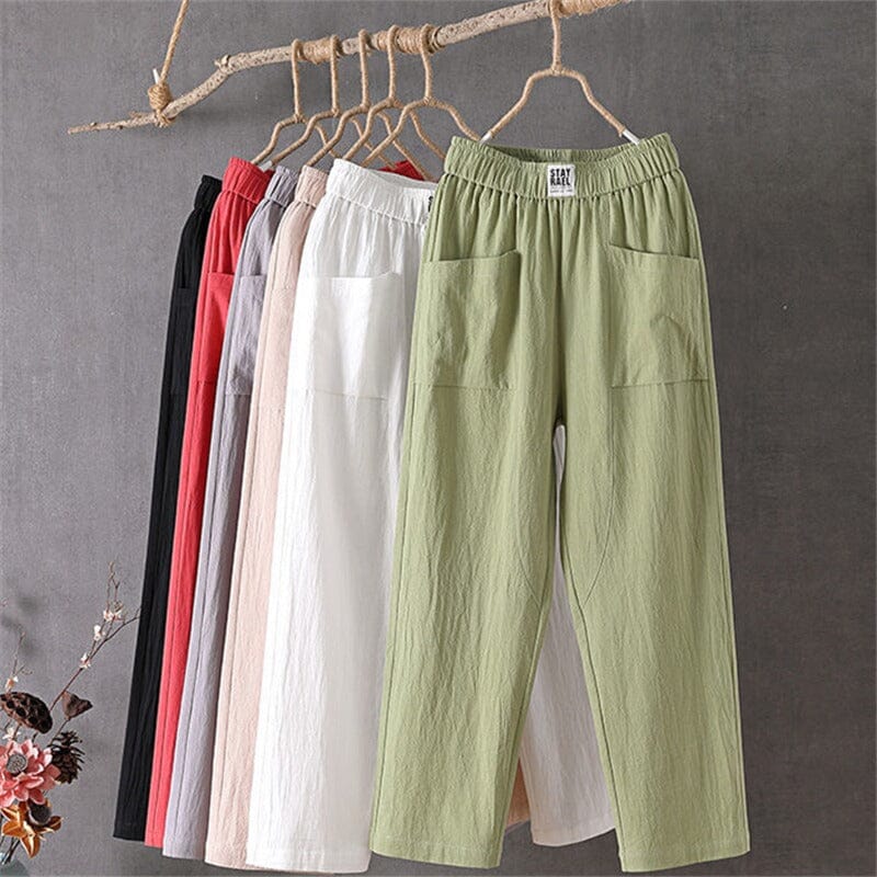 Pantalons rafraîchissants en coton et lin Akani 