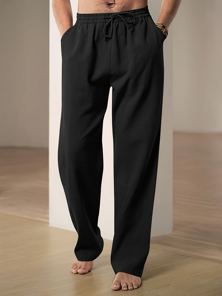 Pantalon d'été en lin décontracté 