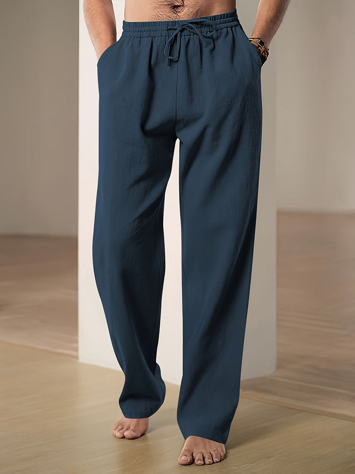 Pantalon d'été en lin décontracté 