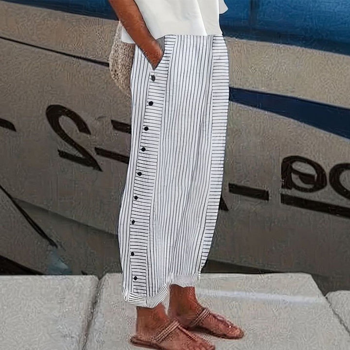 Pantalons décontractés avec poches latérales 