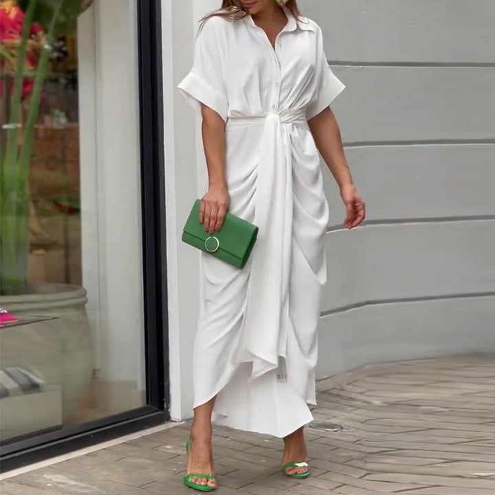 Amalia | Robe Maxi Enveloppante de Luxe (Presque Épuisée) 