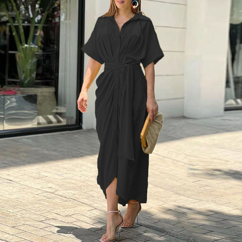 Amalia | Robe Maxi Enveloppante de Luxe (Presque Épuisée) 