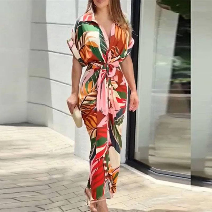 Amalia | Robe Maxi Enveloppante de Luxe (Presque Épuisée) 