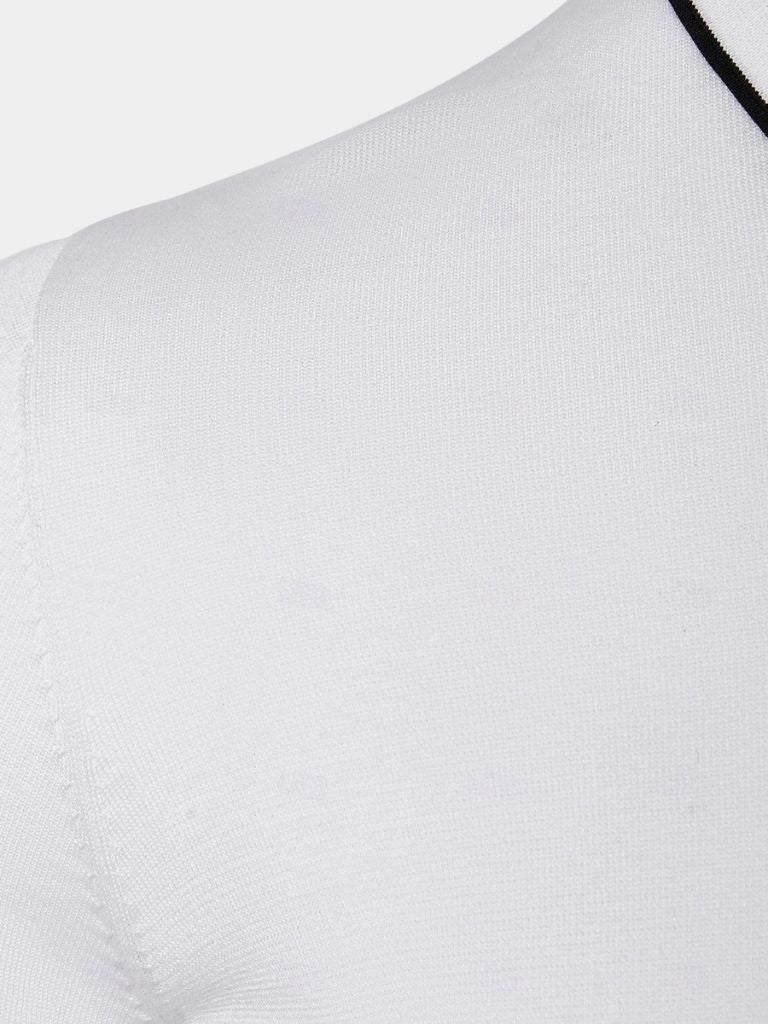 Polo Élite à Manches Longues en Ivoire – Leviana 