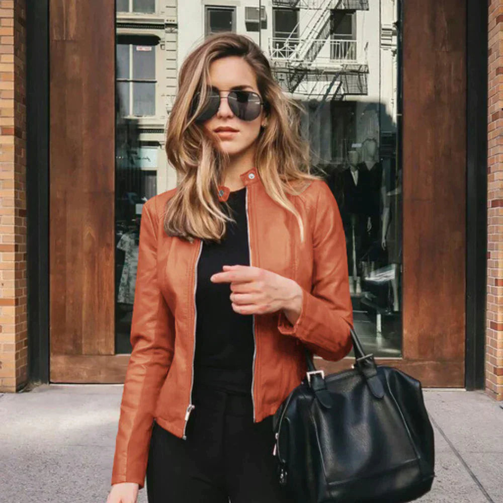Aveline™ | Veste en cuir 