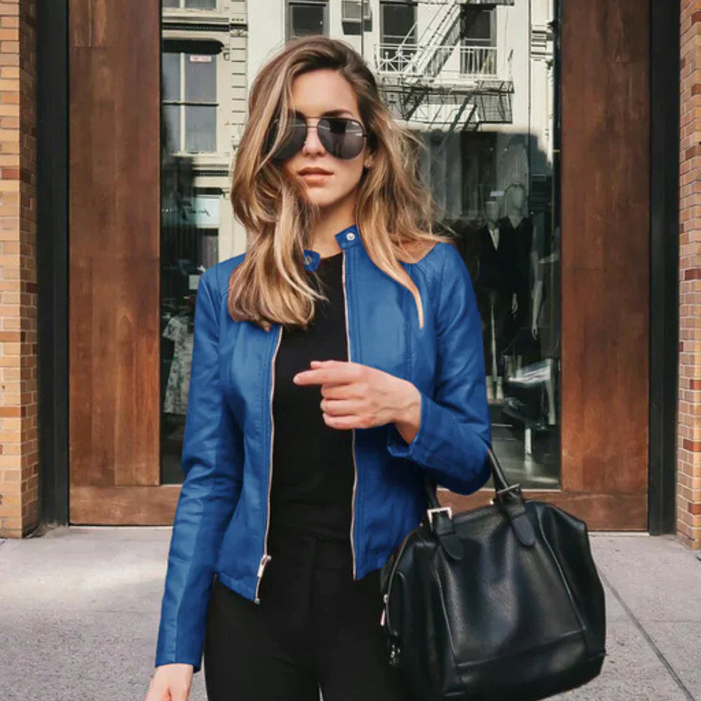 Aveline™ | Veste en cuir 
