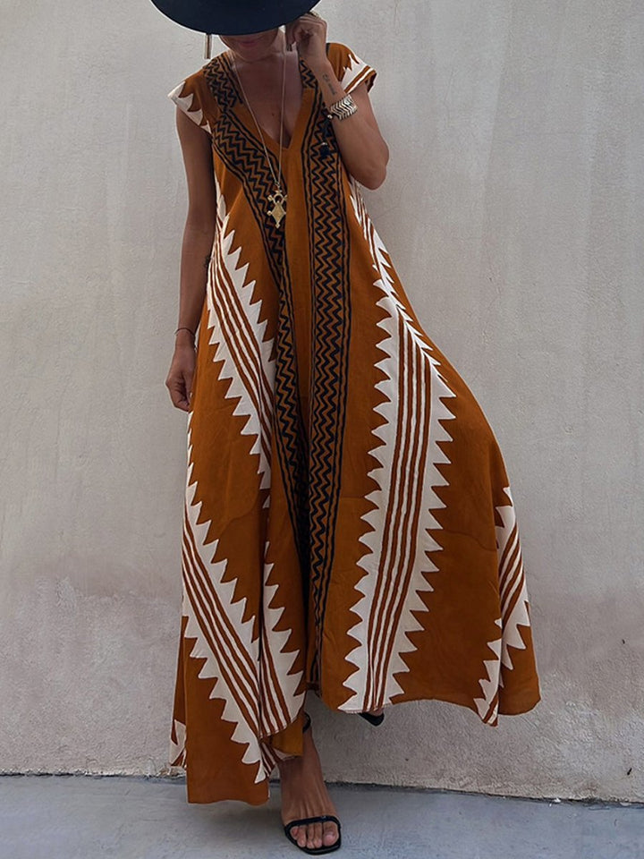 Boho™ | Robe sans manches à col en V 