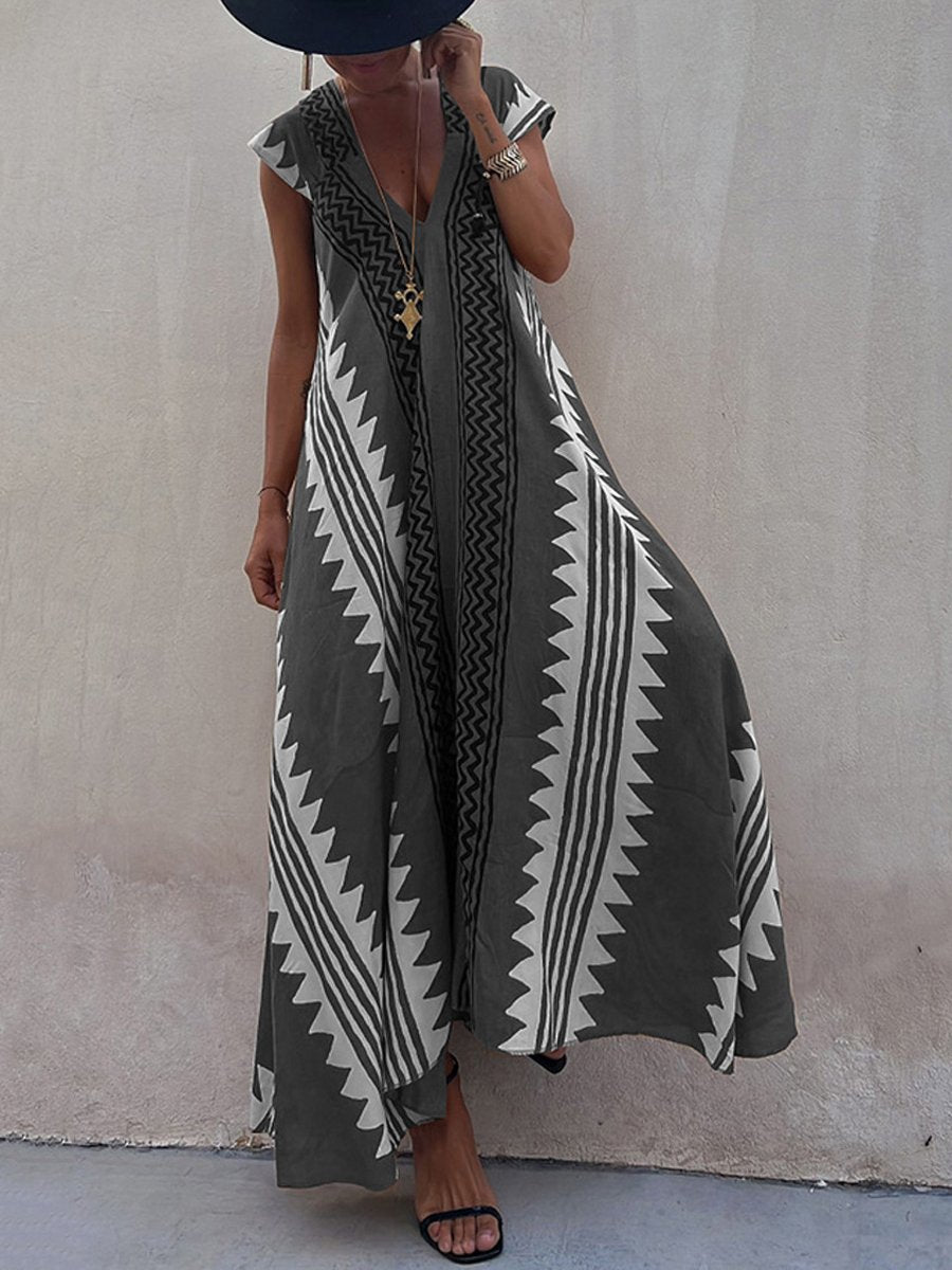 Boho™ | Robe sans manches à col en V 