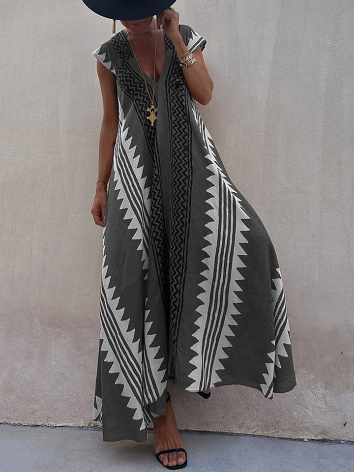 Boho™ | Robe sans manches à col en V 
