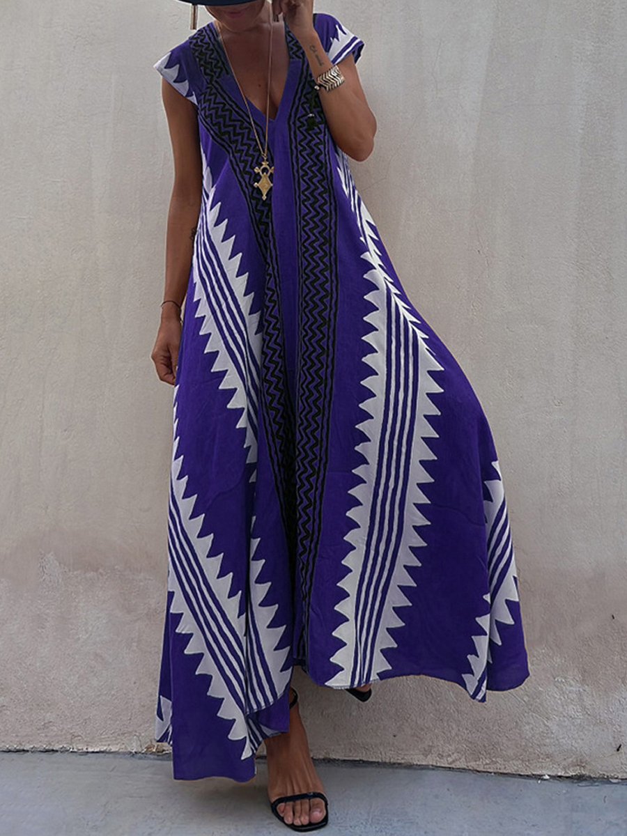 Boho™ | Robe sans manches à col en V 