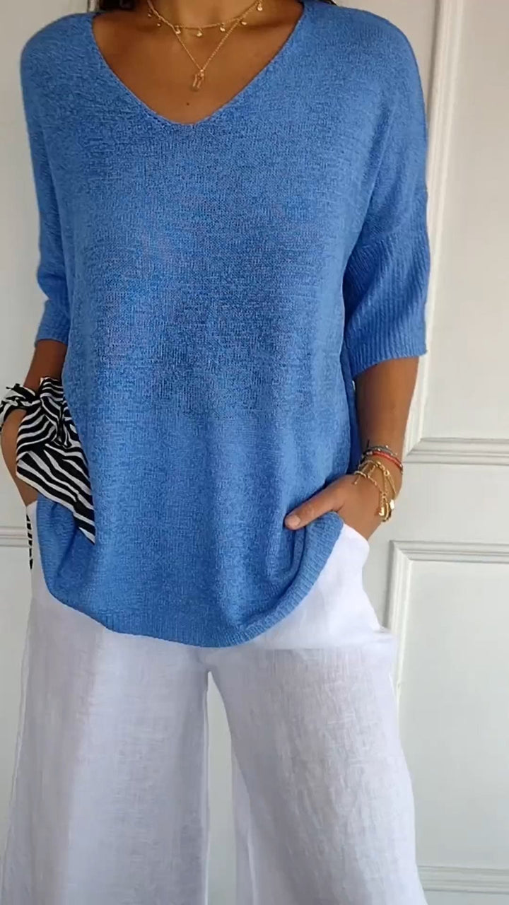 Anna - Haut en tricot chic 