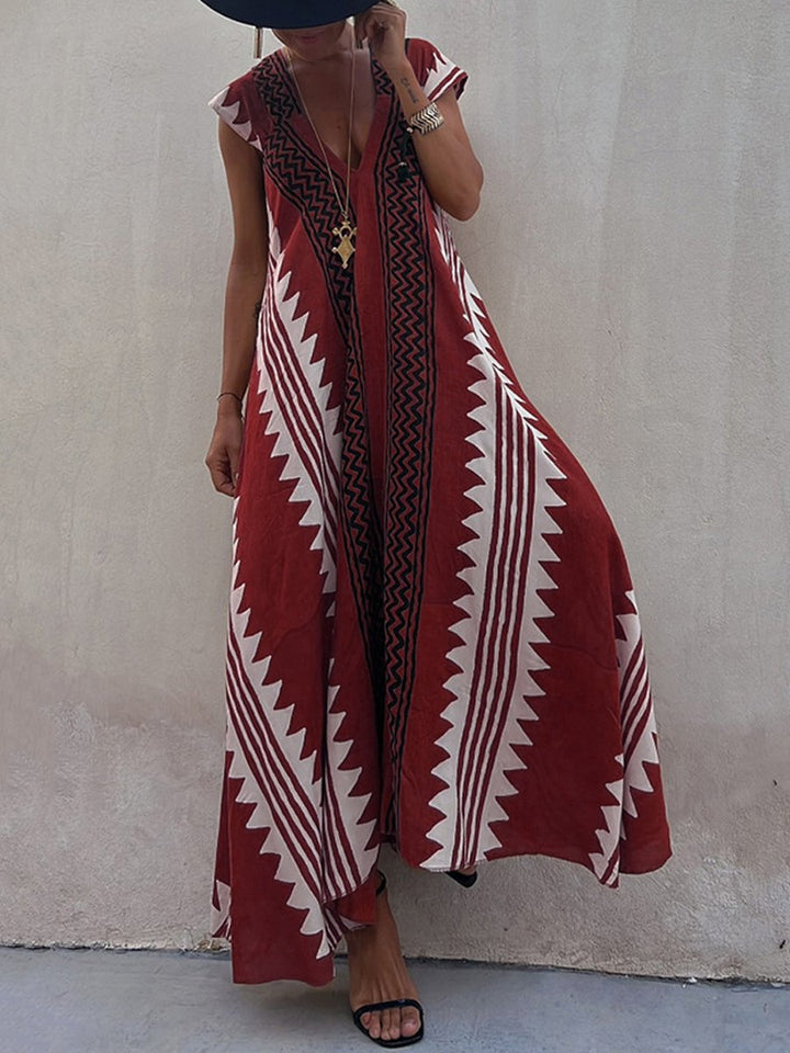 Boho™ | Robe sans manches à col en V 