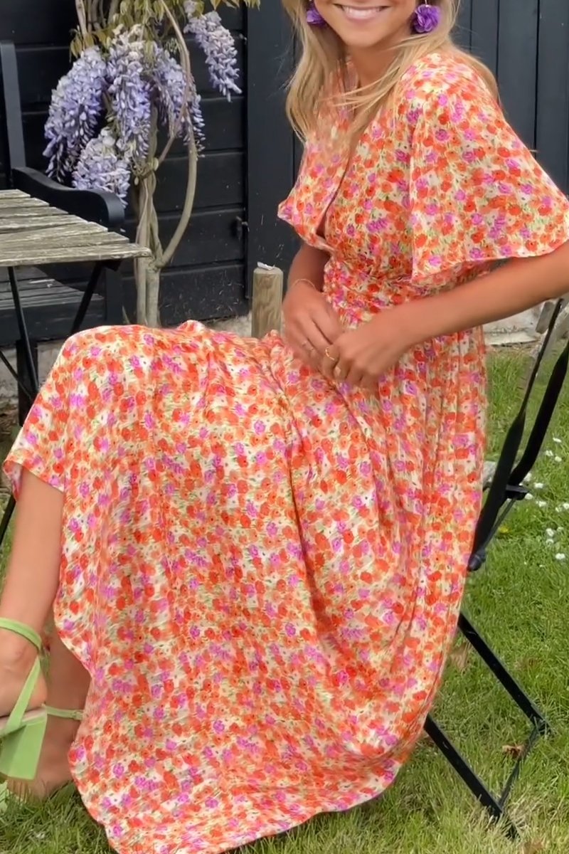 Pauline - Robe Longue Fleurie 