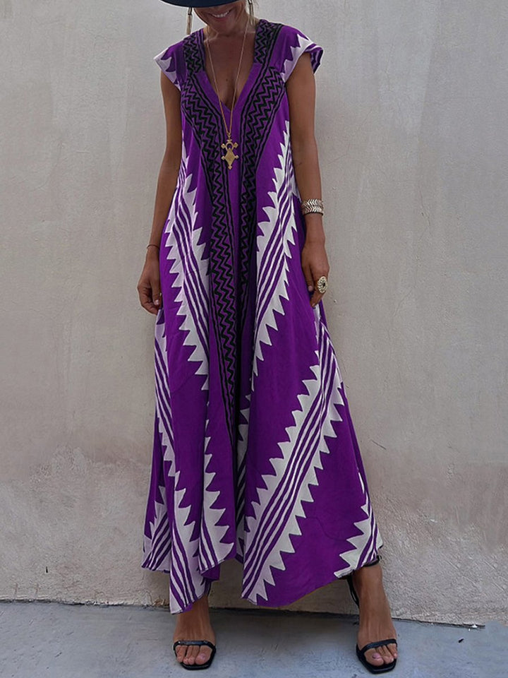 Boho™ | Robe sans manches à col en V 
