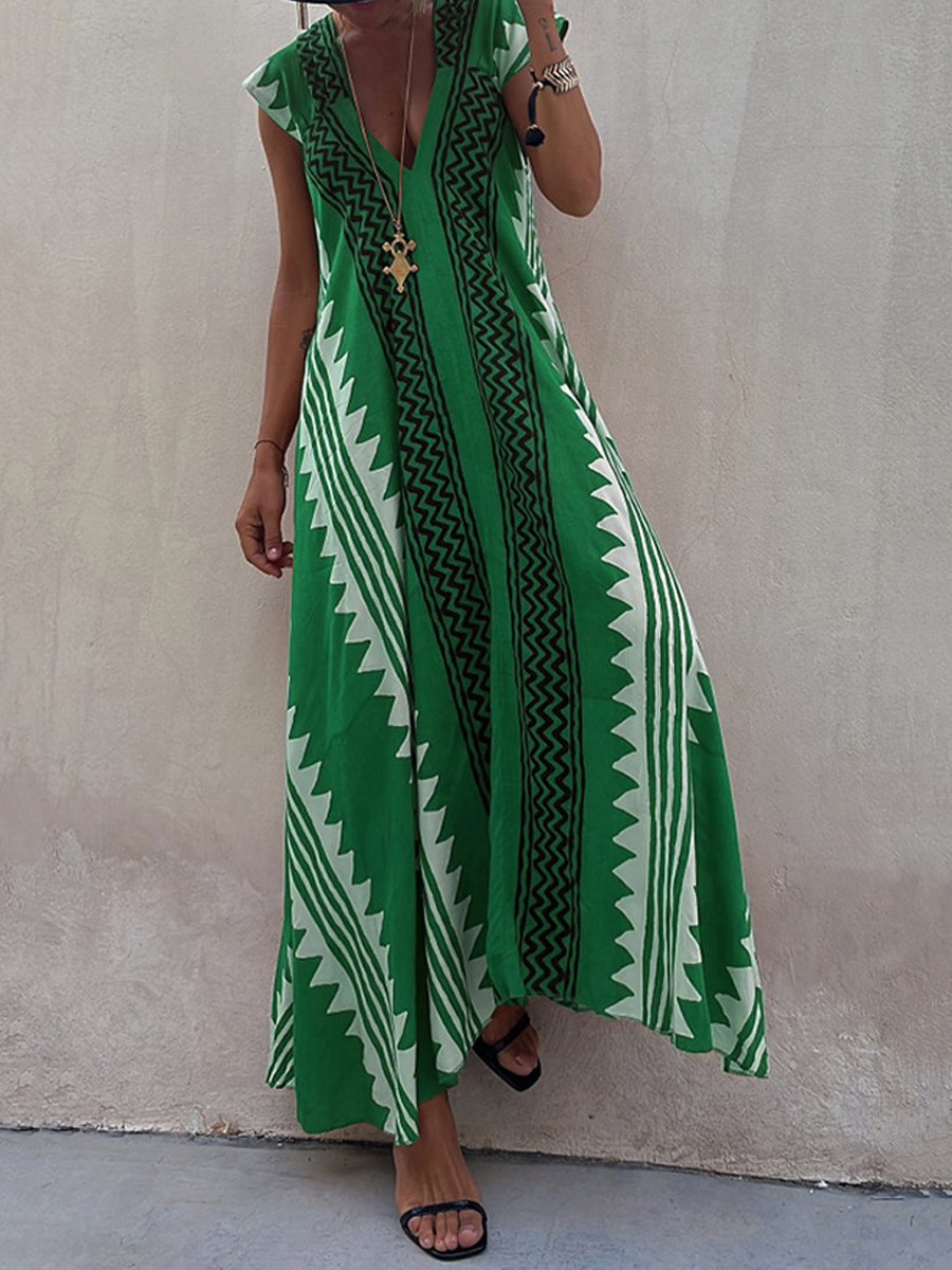 Boho™ | Robe sans manches à col en V 