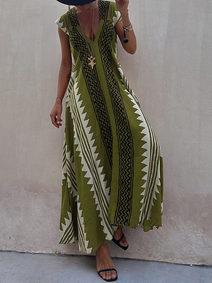 Boho™ | Robe sans manches à col en V 