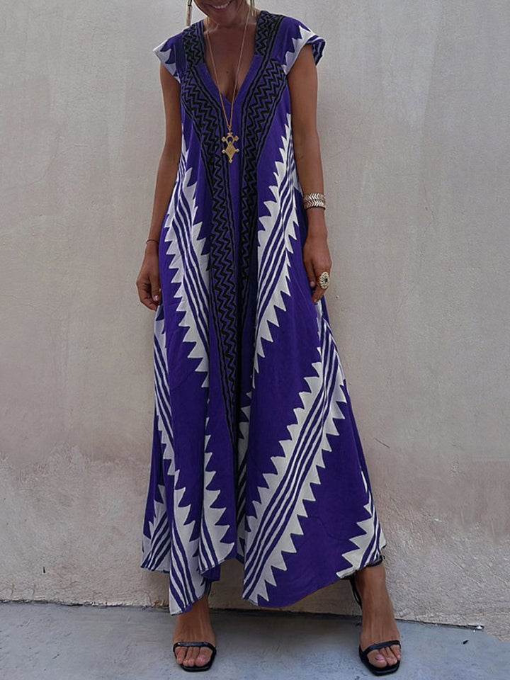 Boho™ | Robe sans manches à col en V 