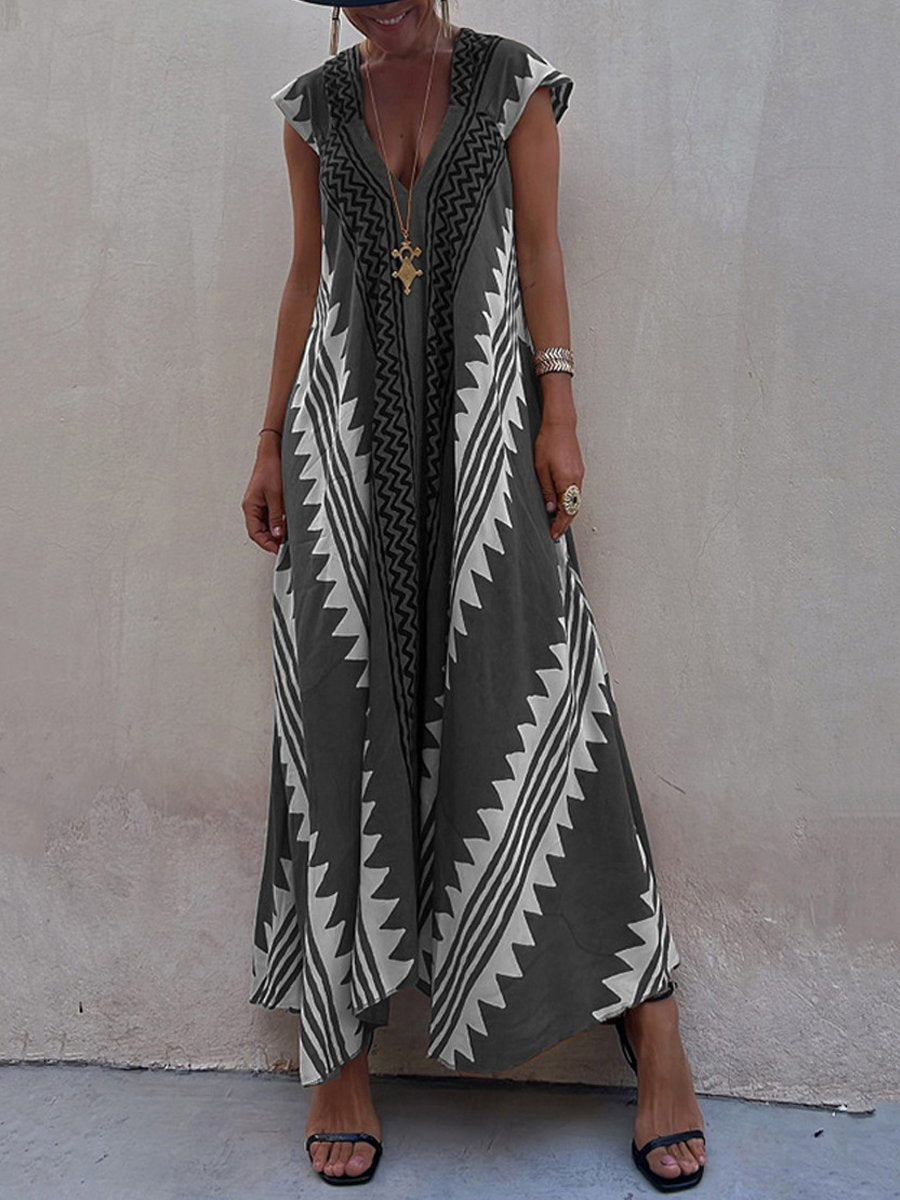 Boho™ | Robe sans manches à col en V 