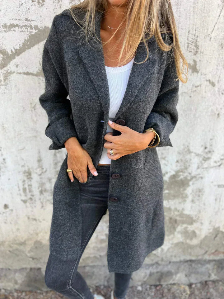 Teni™ | Manteau long décontracté élégant avec poches pratiques 