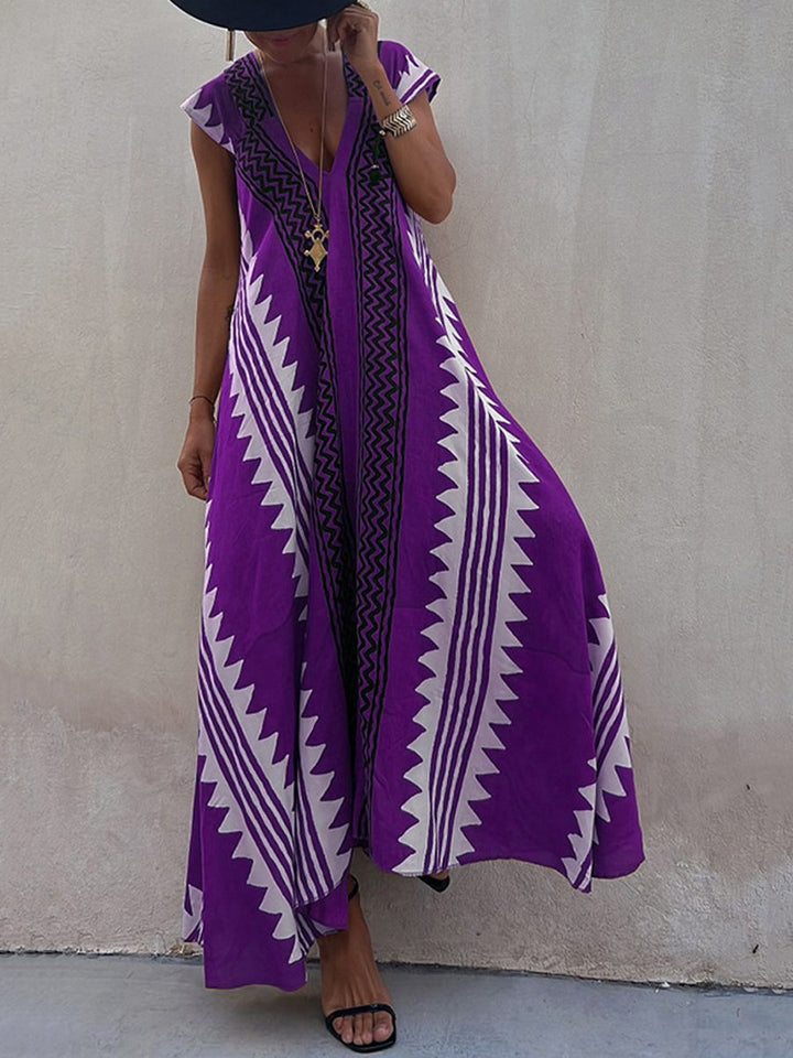 Boho™ | Robe sans manches à col en V 
