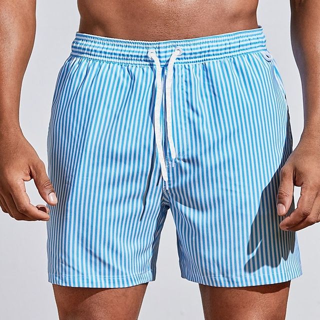 Shorts de bain rayés décontractés 