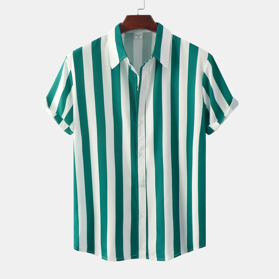 Chemise d'été rayée respirante 