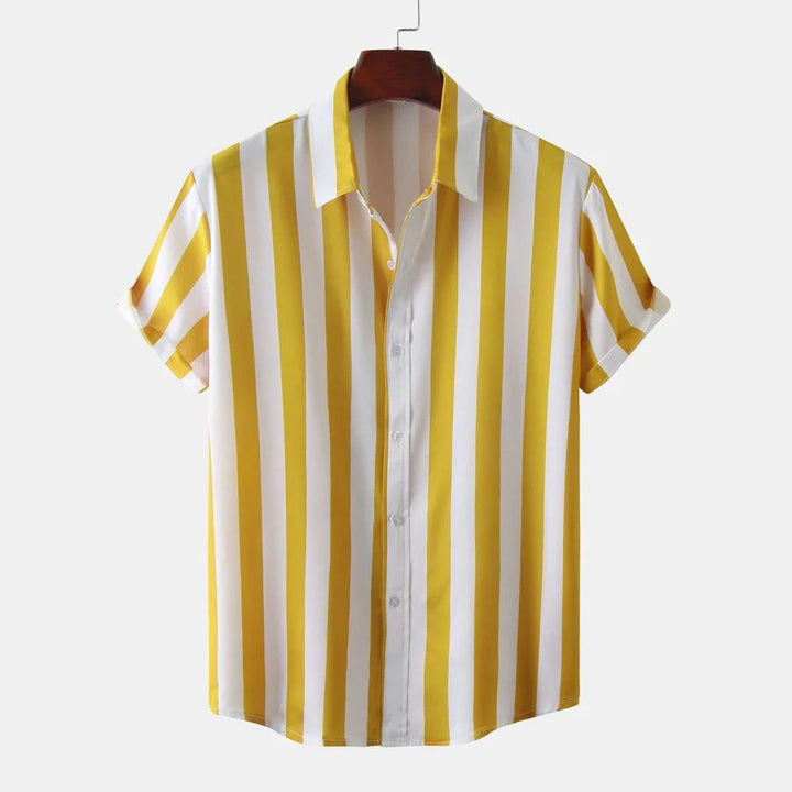 Chemise d'été rayée respirante 