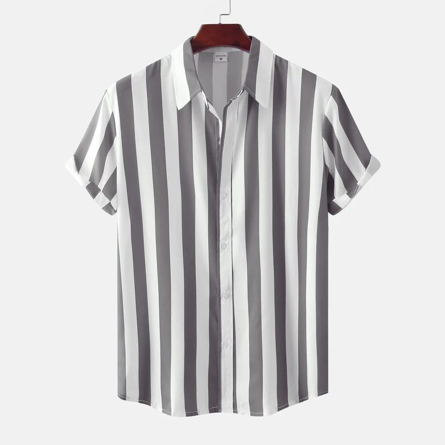 Chemise d'été rayée respirante 