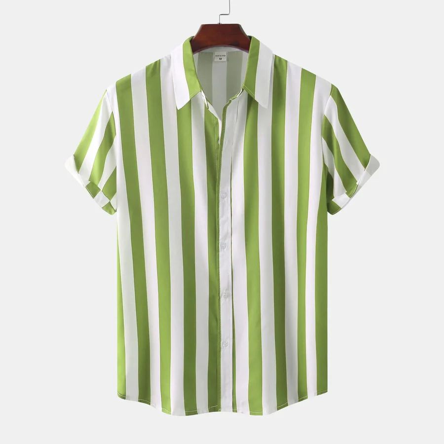 Chemise d'été rayée respirante 