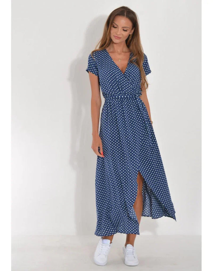 Suzanne - Robe élégante à col en V 