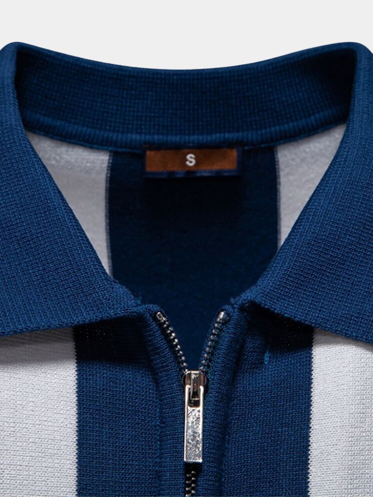 Polo Rayé Marine - Leviana 